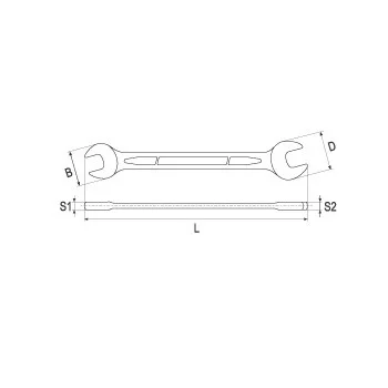 Yato ključ viljuškasti 14x15mm YT-0371 Yato ključ viljuškasti 14x15mm YT-0371