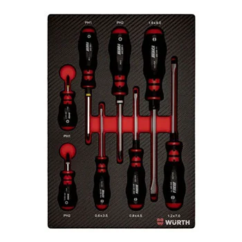 Zebra set odvijača s udarnom kapom u neoprenskom ulošku ŠLIC/PH - 8 komada Zebra set odvijača s udarnom kapom u neoprenskom ulošku ŠLIC/PH - 8 komada